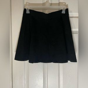 Divided black skater skirt, Size large